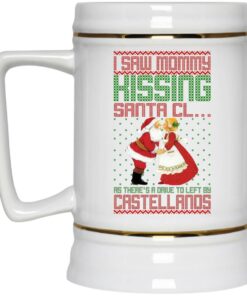 I Saw Mommy Kissing Santa Claus Christmas Mugs 3