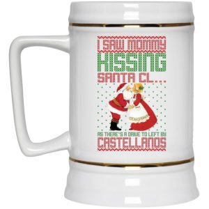 I Saw Mommy Kissing Santa Claus Christmas Mugs 3