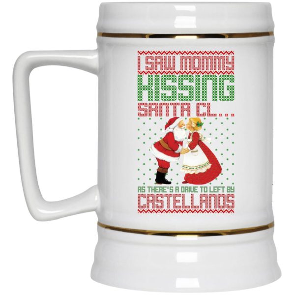 I Saw Mommy Kissing Santa Claus Christmas Mugs