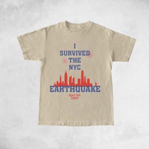 I Survived Nyc Earthquake April 5 2024 T Shirt Kids 1