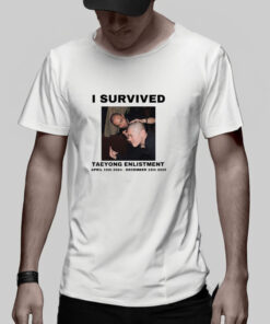 I Survived Taeyong Enlistment T shirt 2