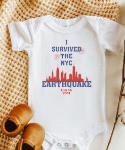 I Survived The Nyc Earthquake April 5Th 2024 Baby Onesie Shirt 1