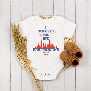 I Survived The Nyc Earthquake April 5Th 2024 Baby Onesie Shirt 2