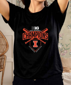 Illinois Fighting Illini 2024 Big Ten Baseball Regular Season Champions T Shirt 1
