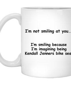 Im Not Smiling At You Im Smiling Because Im Imagining Being Kendall Jenners Bike Seat Mugs 1