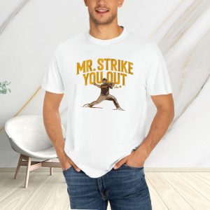 JEREMIAH ESTRADA MR. STRIKE YOU OUT T-SHIRT