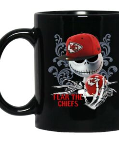 Jack Skellington Fear The Chiefs Mugs 1