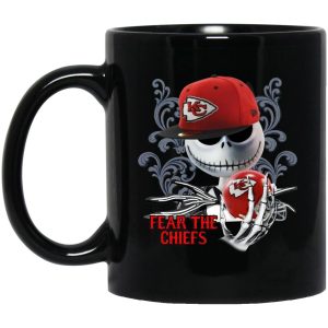 Jack Skellington Fear The Chiefs Mugs 1