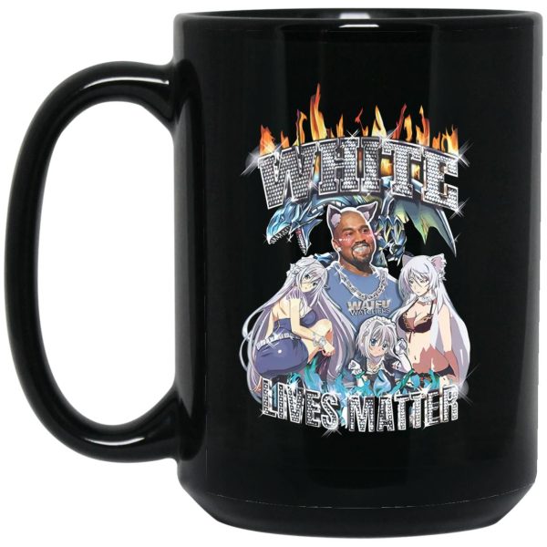 Kanye West Ye Anime White Lives Matter Mugs