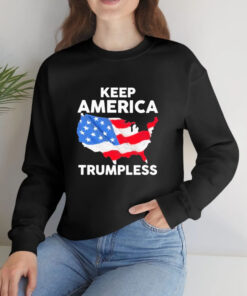Keep America Trumpless America Flag 2024 T Shirt 1