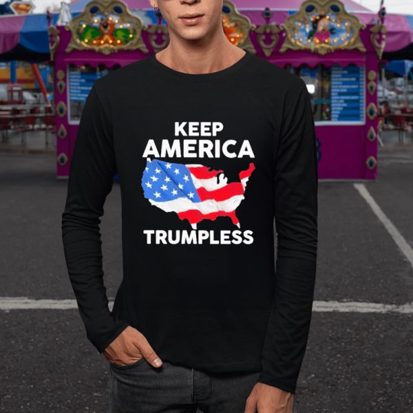 Keep America Trumpless America Flag 2024 T-Shirt