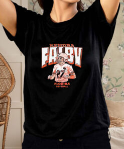 Kendra Falby Blue Cartoon Florida Softball T Shirt 1