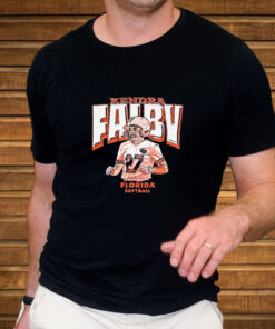 Kendra Falby Blue Cartoon Florida Softball T Shirt 2