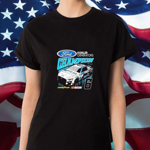 Kohler Generators Champion Goodyear Nascar Ford Car 6 T-Shirt