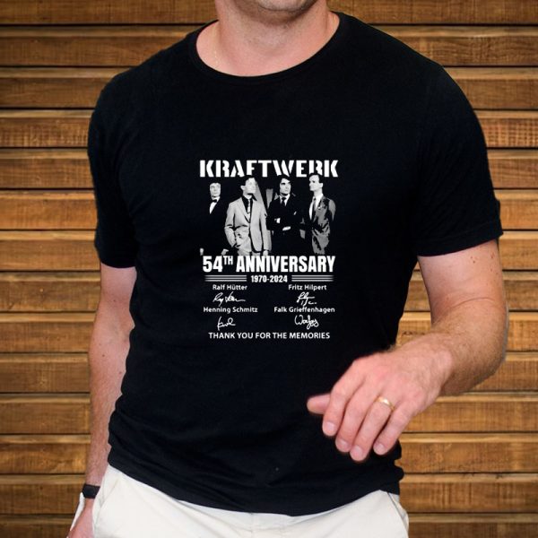 Kraftwerk 54th Anniversary 1970-2024 Thank You For The Memories T-Shirt