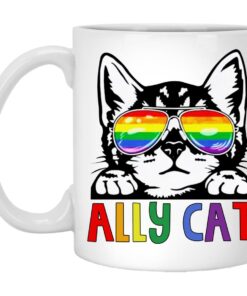 LGBT Ally Cat Mugs 1