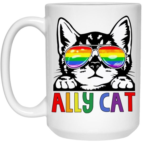 LGBT Ally Cat Mugs