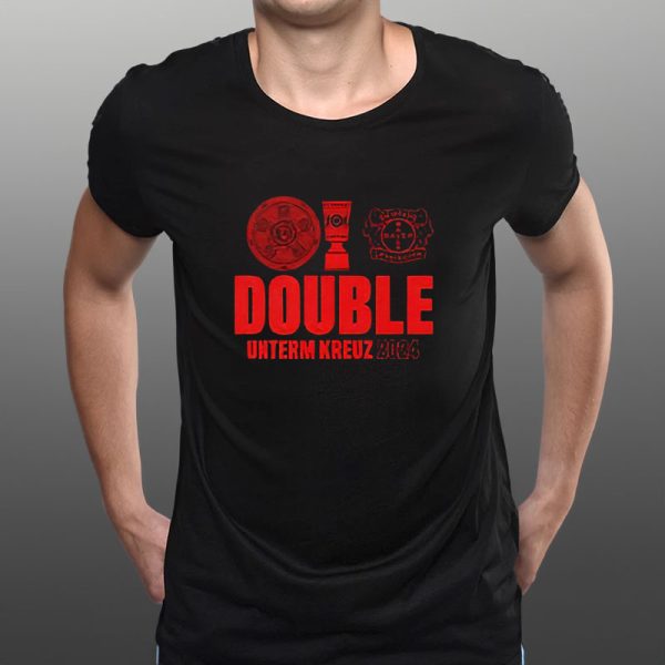 Leverkusen Double Unterm Kreuz 2024 T-Shirt