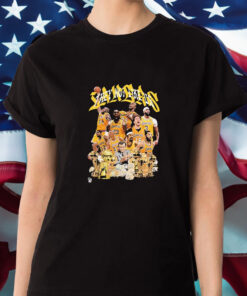 Los Angeles Lakers They Not Like Us Laker Players Coach And Trophy T Shirt 1