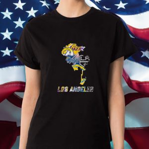 Los Angeles Map Sports Teams Logo T Shirt 2