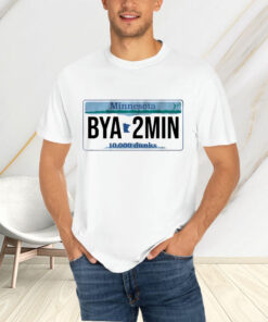 MINNESOTA BYA2MIN LICENSE PLATE T SHIRT 1