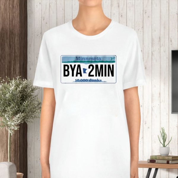 MINNESOTA BYA2MIN LICENSE PLATE T-SHIRT