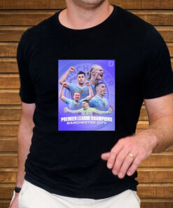Manchester City Premier League Champions Player Of Team Celebration Images T-Shirt 1 Manchester City Premier League Champions Player Of Team Celebration Images T Shirt 2