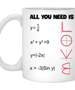Math All You Need Is Love Mugs 1
