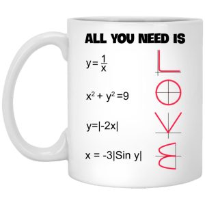 Math All You Need Is Love Mugs 1