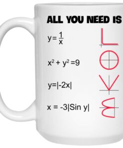 Math All You Need Is Love Mugs 2