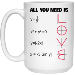 Math All You Need Is Love Mugs 2