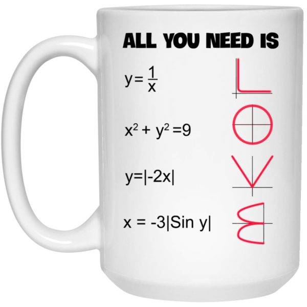 Math – All You Need Is Love Mugs