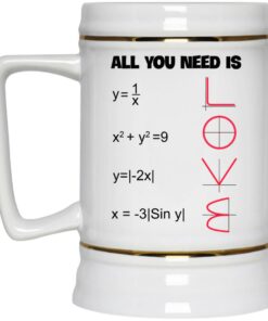 Math All You Need Is Love Mugs 3