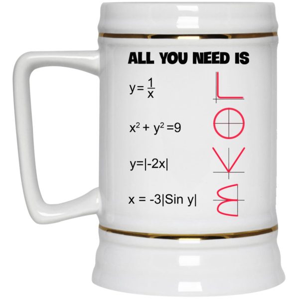 Math – All You Need Is Love Mugs