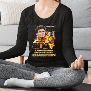 Mclaren Formula 1 Team Lando Norris Miami Grand Prix Champion T Shirt 1