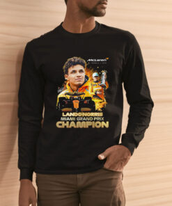 Mclaren Formula 1 Team Lando Norris Miami Grand Prix Champion T Shirt 2