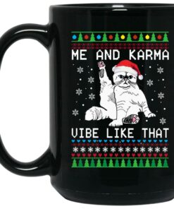 Me And Karma Vibe Like That Christmas Mugs 1 Me And Karma Vibe Like That Christmas Mugs 2