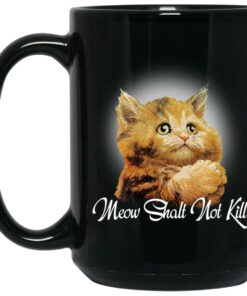 Meow Shalt Not Kill Mugs 1 Meow Shalt Not Kill Mugs 2