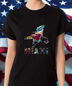 Miami Map Sports Teams Logo T-Shirt 1 Miami Map Sports Teams Logo T Shirt 2