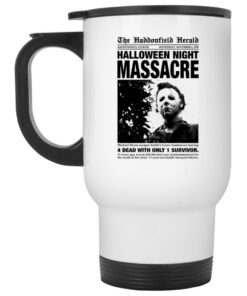 Michael Myers The Haddonfield Herald Halloween Night Massacre Mugs 1 Michael Myers The Haddonfield Herald Halloween Night Massacre Mugs 2
