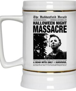 Michael Myers The Haddonfield Herald Halloween Night Massacre Mugs 3 Michael Myers The Haddonfield Herald Halloween Night Massacre Mugs 4