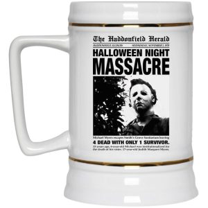 Michael Myers The Haddonfield Herald Halloween Night Massacre Mugs 4