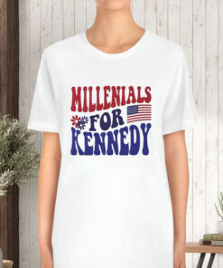 Millennials For Kennedy America Flag T Shirt 2