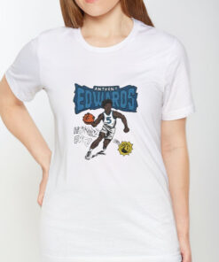 Minnesota Timberwolves Comic Book Anthony Edwards T Shirt 1