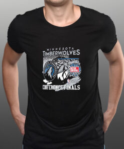 Minnesota Timberwolves New Era 2024 Western Conference Finals T-Shirt 1 Minnesota Timberwolves New Era 2024 Western Conference Finals T Shirt 2