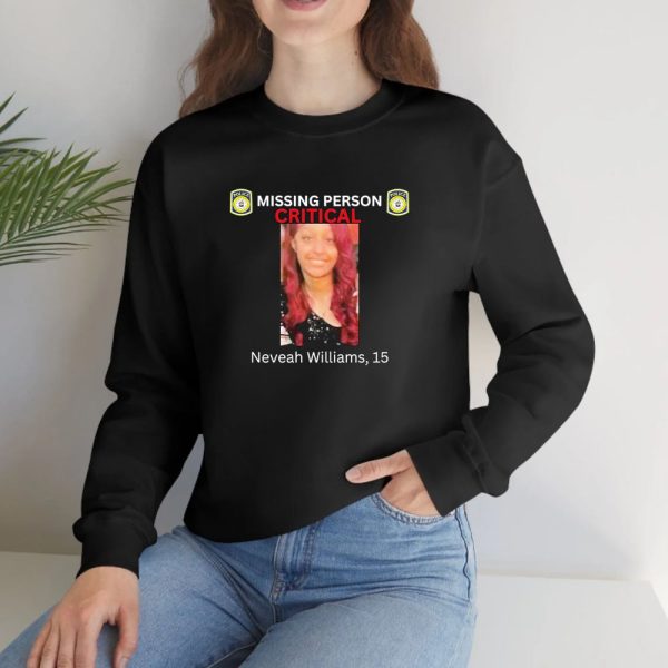 Missing Person Critical Neveah Williams 15 T-shirt