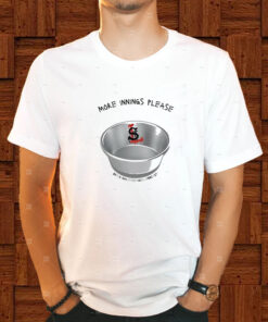 More Innings Please Peace Love And Baseball Podcast T Shirt 2