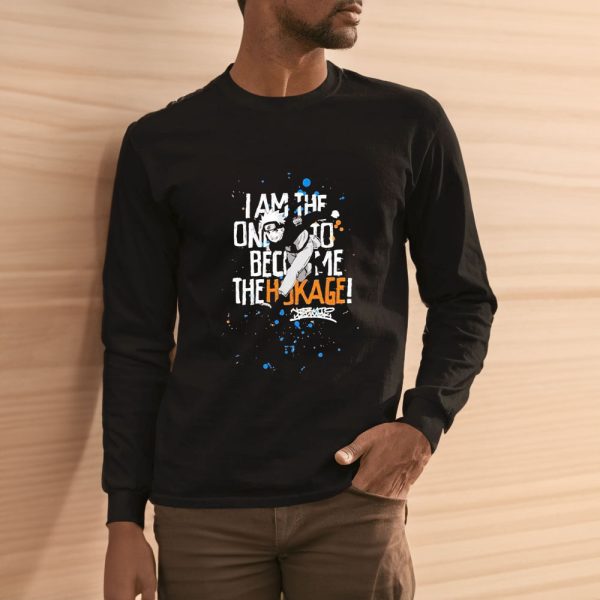 Naruto Shippuden I Am The One To Become The Hokage Signature T-Shirt