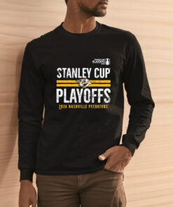 Nashville Predators 2024 Stanley Cup Playoffs Crossbar Tri blend TShirt 2