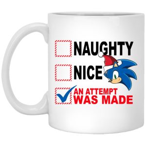 Naughty Nice An Attempt Was Made Mugs 1